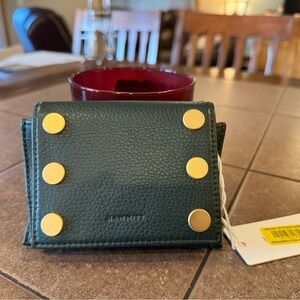NWT Hammitt Allen Wallet in green room pebble